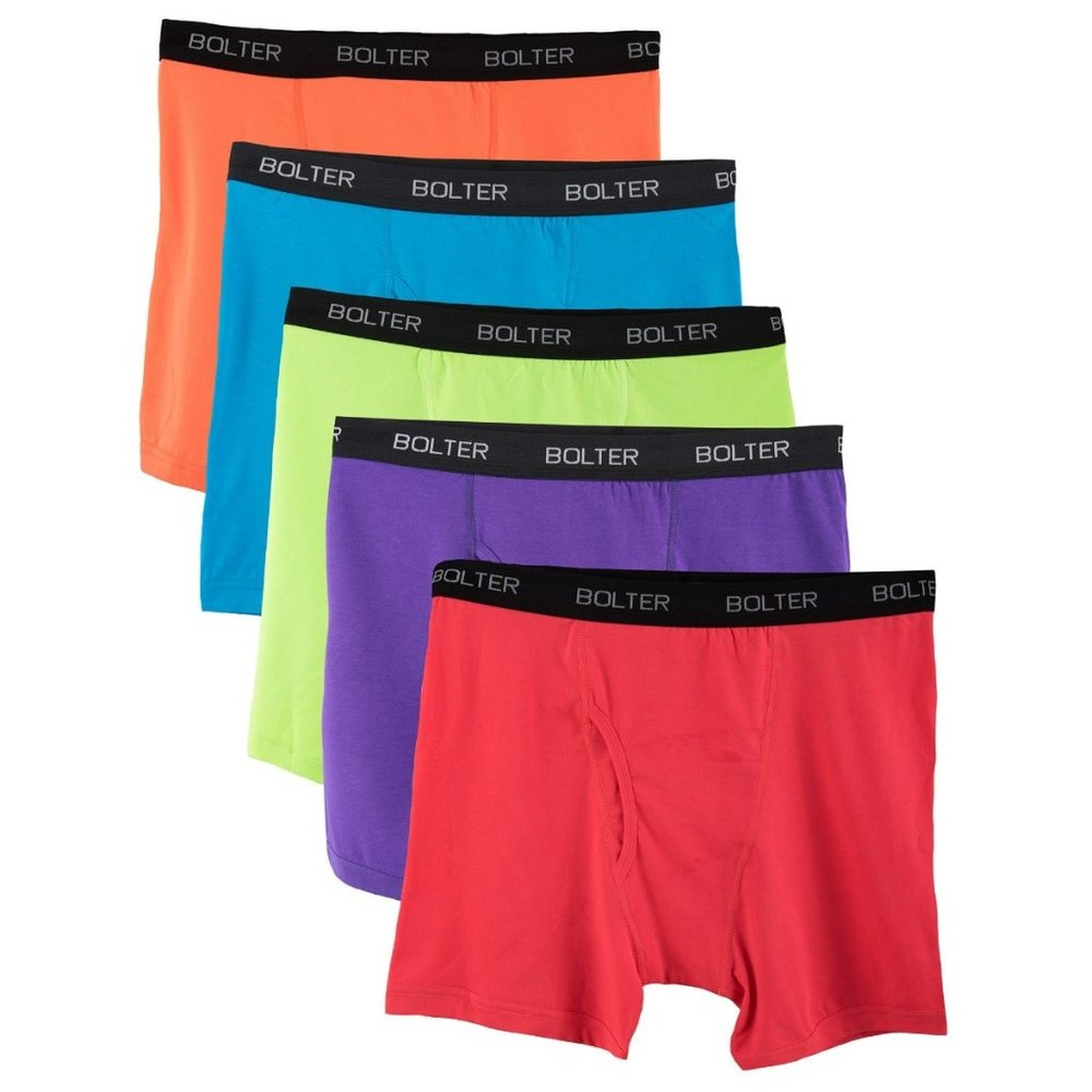 Sale* 5 Pack Bolter Mens Boxer Briefs 8001-Clearance Brights New NWT
